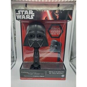 STAR WARS Darth Vader Handheld Shower Head Kit - No Tools Needed - NEW